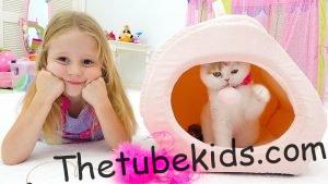 Настя и папа купили котёнка 5 Настя и папа купили котёнка