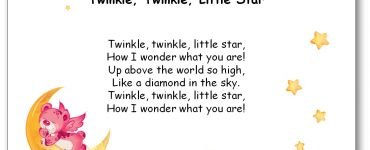 twinkle twinkle little star song lyrics