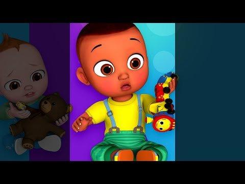 Boo Boo Song with Toys - Baby Rhymes - Thetubekids
