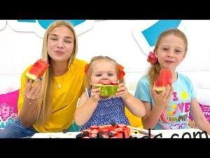Nastya Maggie and Naomi - DIY for kids