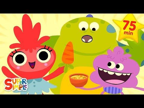 There's A Monster In My Tummy - Super Simple Songs - Thetubekids