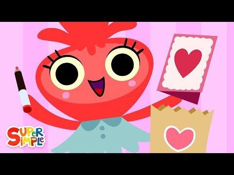 Making a card for my valentine song - super simple song
