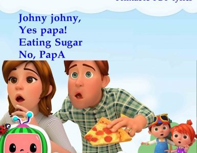 johny johny Yes Papa Printable pdf lyrics