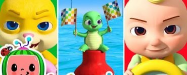 Balloon Boat Race Animal Edition - Cocomelon nursery rhymes