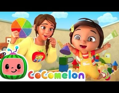 the colors song with nina - cocomelon nursery rhymes