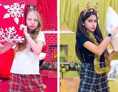 Like Nastya - Nastya and a new Christmas Red VS Gold Challenge 3 Like Nastya Nastya and a new Christmas Red VS Gold Challenge