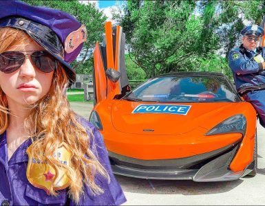 Nastya and dad in the police chase story 4 Nastya and dad in the police chase story