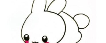 A simple drawing method for children to draw a little rabbit lying on the ground 2 A simple drawing method for children to draw a little rabbit lying on the ground 1