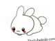 A simple drawing method for children to draw a little rabbit lying on the ground 21 A simple drawing method for children to draw a little rabbit lying on the ground 1