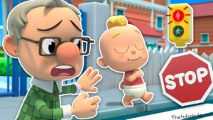 Crossing the Street Safely A Safety Song for Children Nursery Rhymes Kids Cartoon