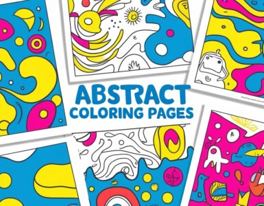 Abstract Coloring Pages for Kids: Free Printables to Spark Creativity 7 Abstract Coloring Pages for Kids