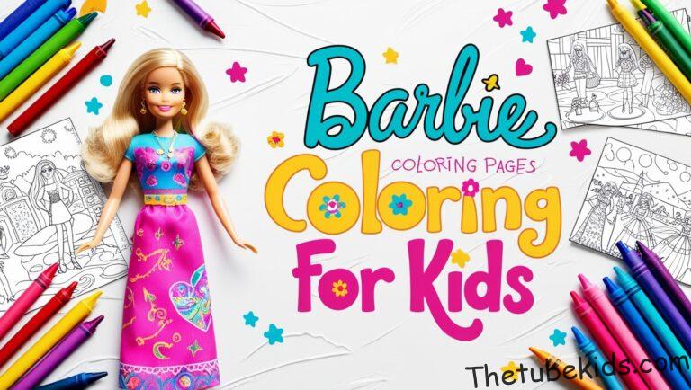 Barbie Coloring Pages for Kids (100% Free Printables)