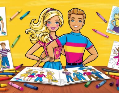 Barbie and Ken Coloring Pages for Kids: Free Printables Fun! 12 Barbie and Ken Coloring Pages for Kids 100 Free Printables1