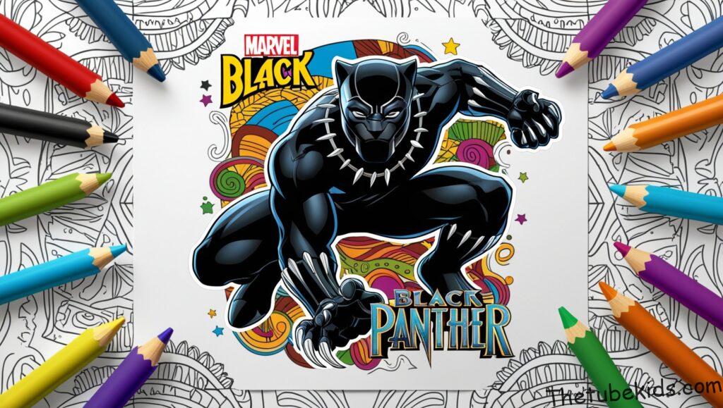 Black Panther Coloring Pages for Kids (100% Free Printables)