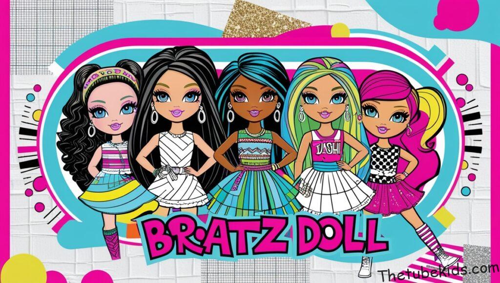 Bratz Doll Coloring Page for Kids (100% Free Printables)