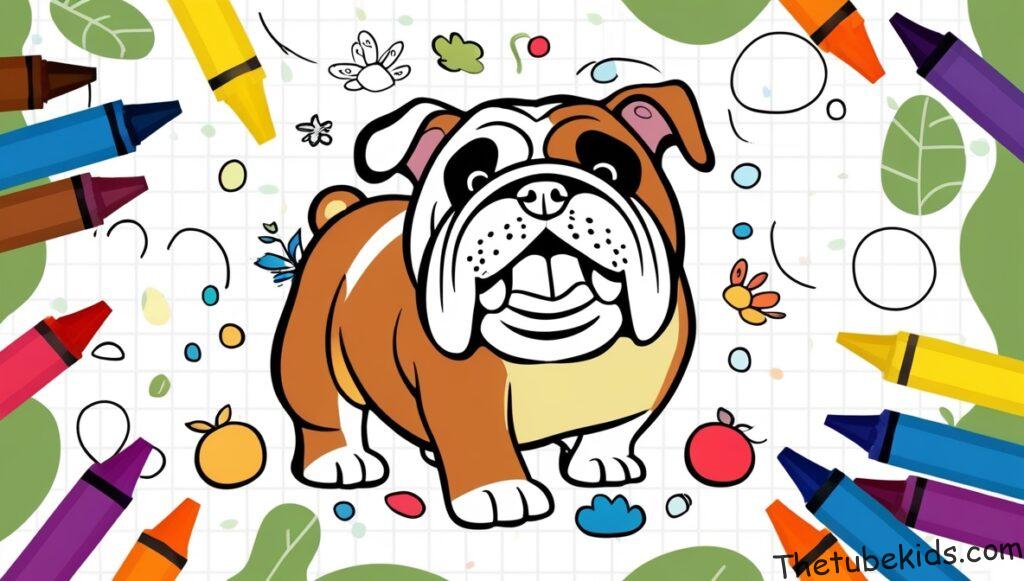 Bulldog Coloring Pages for Kids (100% Free Printables)