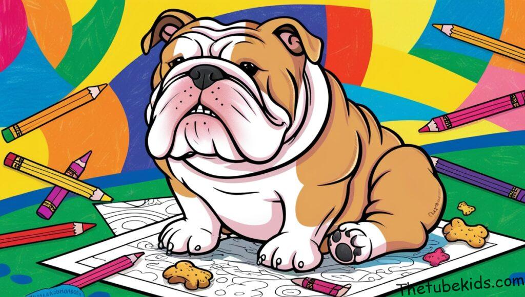 Bulldog Coloring Pages for Kids (100% Free Printables)