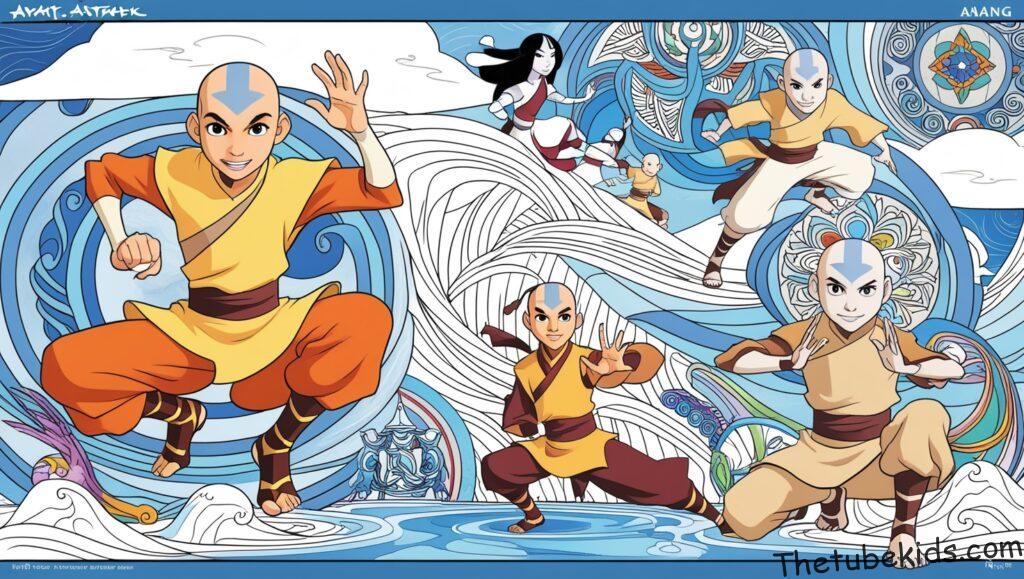 avatar the last airbender coloring pages for Kids (100% Free Printables)