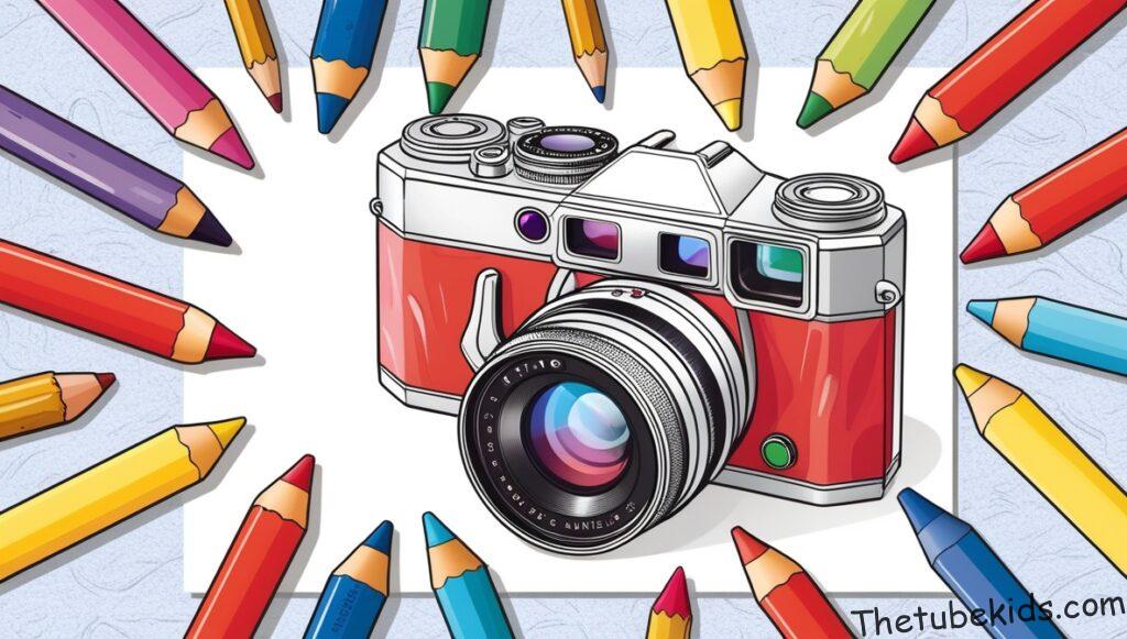 Camera Coloring Pages for Kids (100% Free Printables)