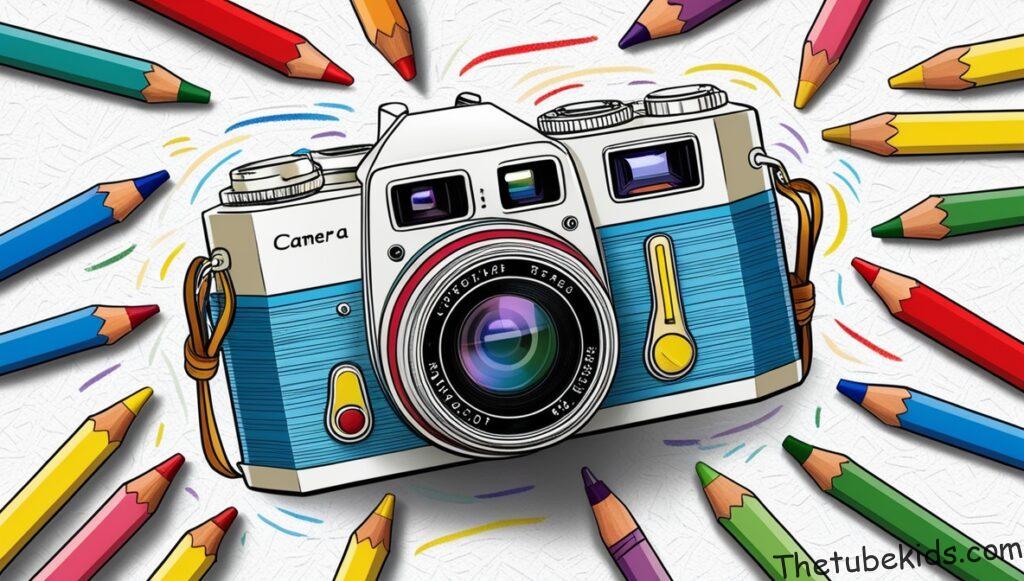 Camera Coloring Pages for Kids (100% Free Printables)