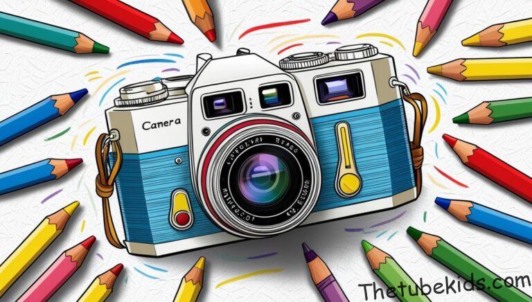 Camera Coloring Pages for Kids (100% Free Printables)
