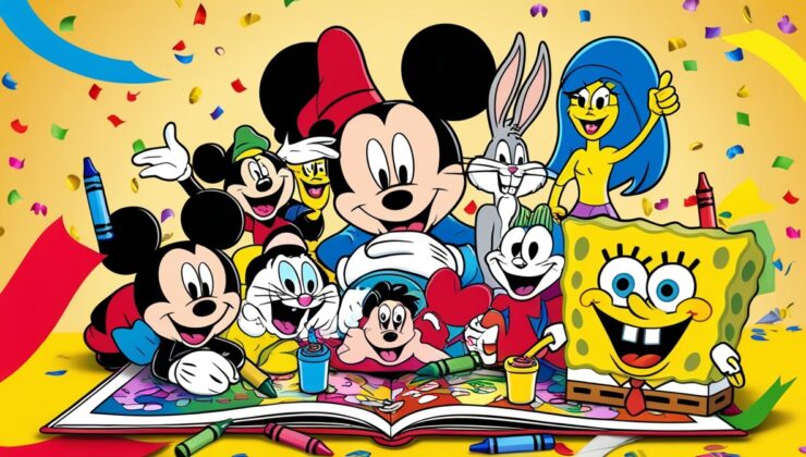 Cartoon Characters Coloring Pages For Kids (100% Free Printables)