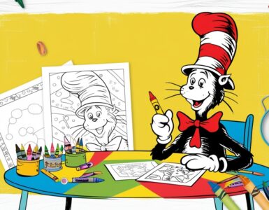 Cat In The Hat Coloring Pages For Kids (100% Free Printables)