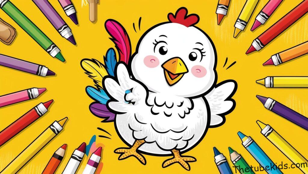 Chicken Coloring Pages for Kids (100% Free Printables)