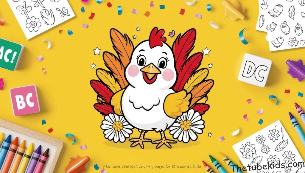 Chicken Coloring Pages for Kids (100% Free Printables)