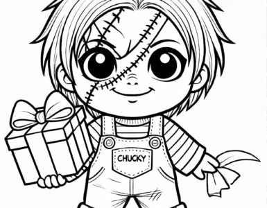 Chucky Coloring Pages for Kids (100% Free Printables)