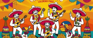 Cinco de Mayo Coloring Page for Kids (100% Free Printables)