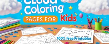 Cloud Coloring Pages for Kids (100% Free Printables)