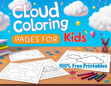 Cloud Coloring Pages for Kids (100% Free Printables)