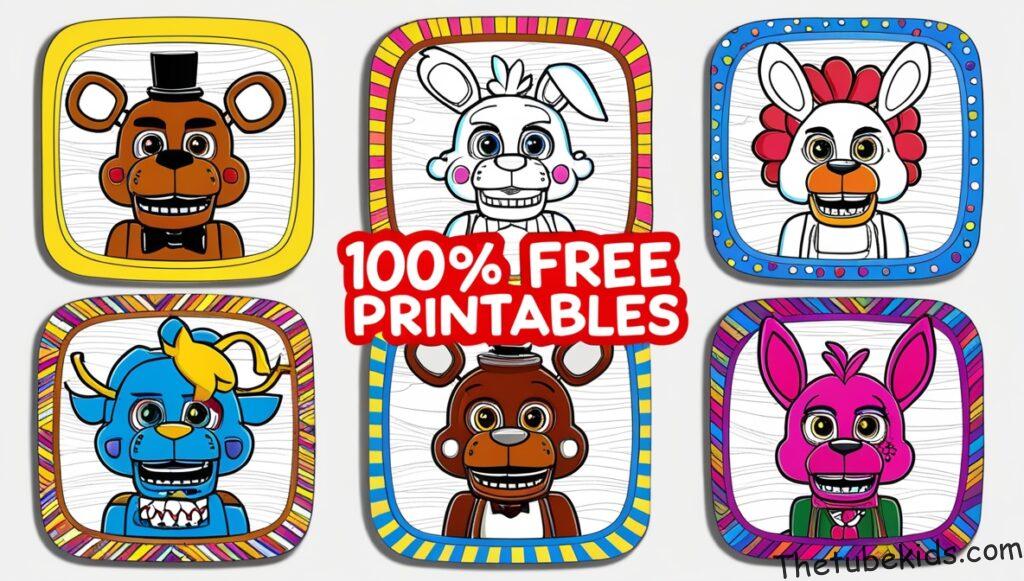 Coloring Pages FNAF for Kids (100% Free Printables)