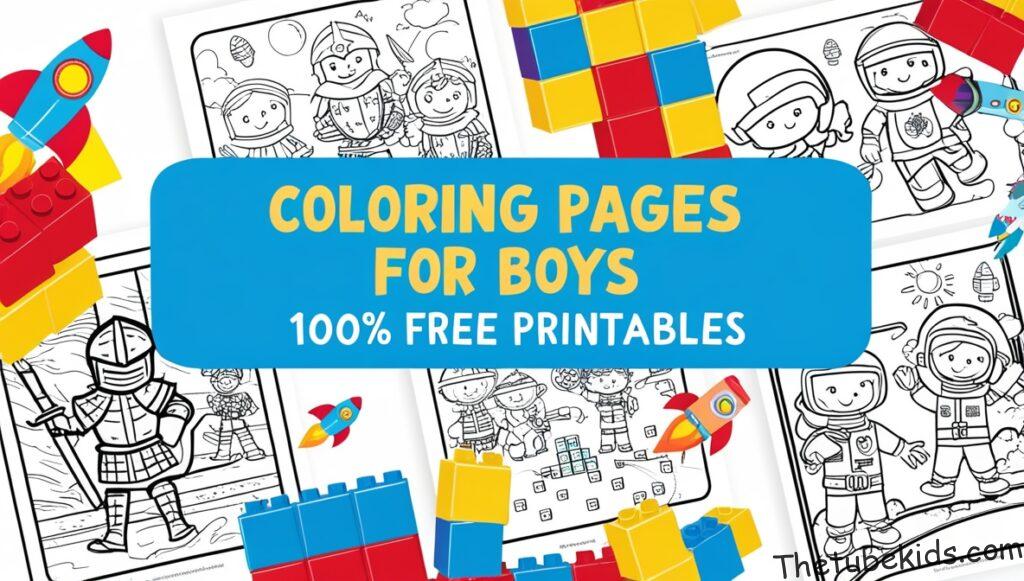 Coloring Pages for Boys For Kids (100% Free Printables)