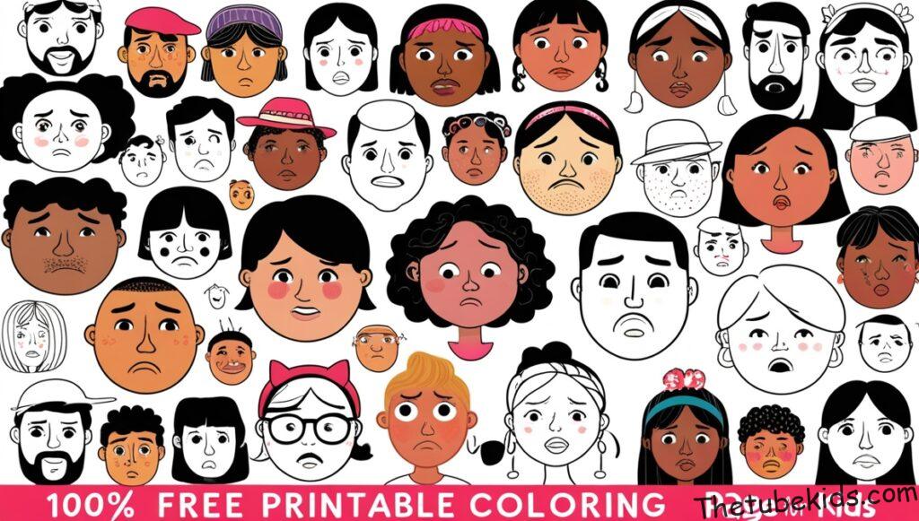 Coloring Pages Of Faces For Kids (100% Free Printables)