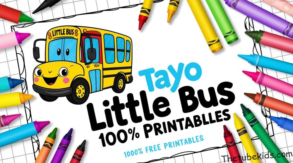 Coloring Pages Tayo the Little Bus For Kids (100% Free Printables)