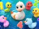 5 Little Ducks Learn Colors Song Nursery Rhymes