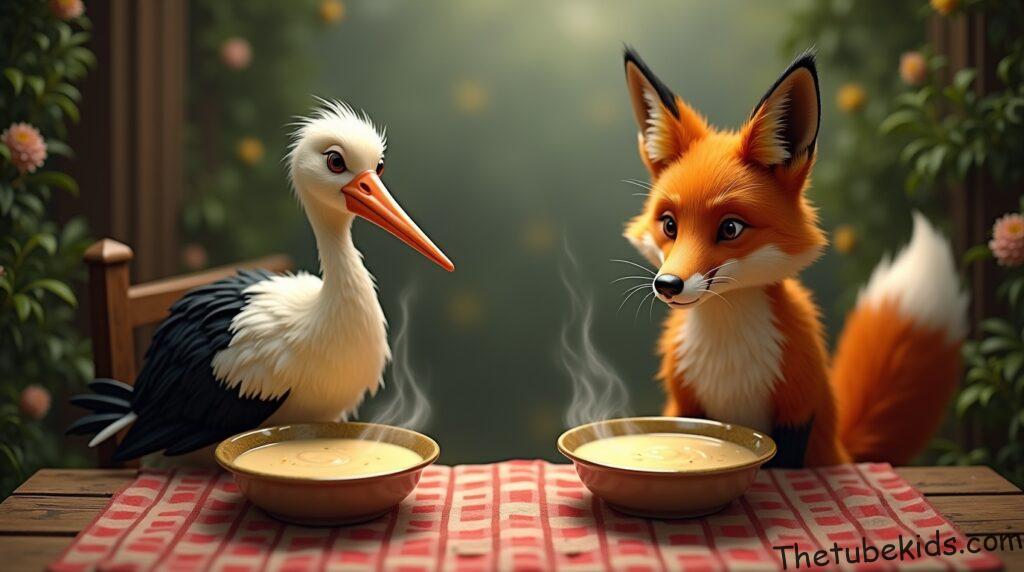 Short Stories The Cunning Fox and the Clever Stork 1 Short Stories The Cunning Fox and the Clever Stork