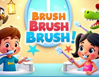 Brush Brush Brush! - Brush Your Teeth with Ben & Luna!