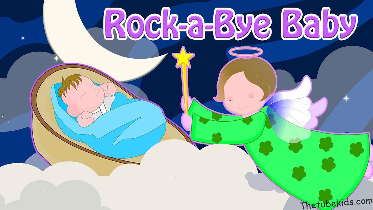 Rock-a-Bye Baby | Classic Lullaby With Lyrics | Nursery Rhymes For Kids