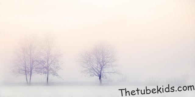 pastel landscape with numbers